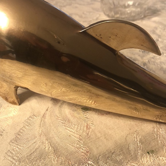 Vintage Brass Dolphin - Picture 7 of 14